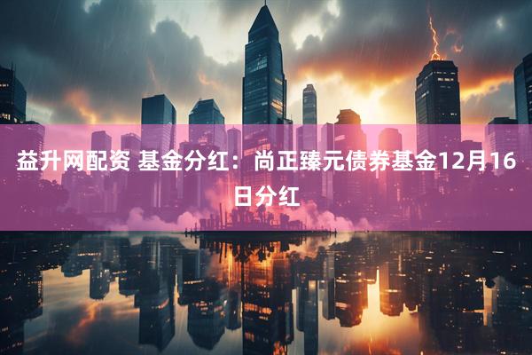 益升网配资 基金分红：尚正臻元债券基金12月16日分红